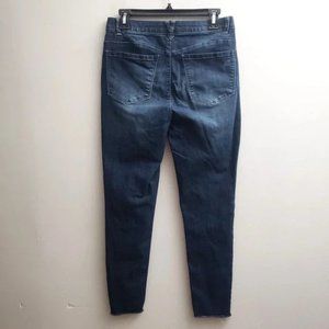 Democracy Ab Technology Skinny Jeans Womens 8 Dark Blue Wash Mid Rise Stretch